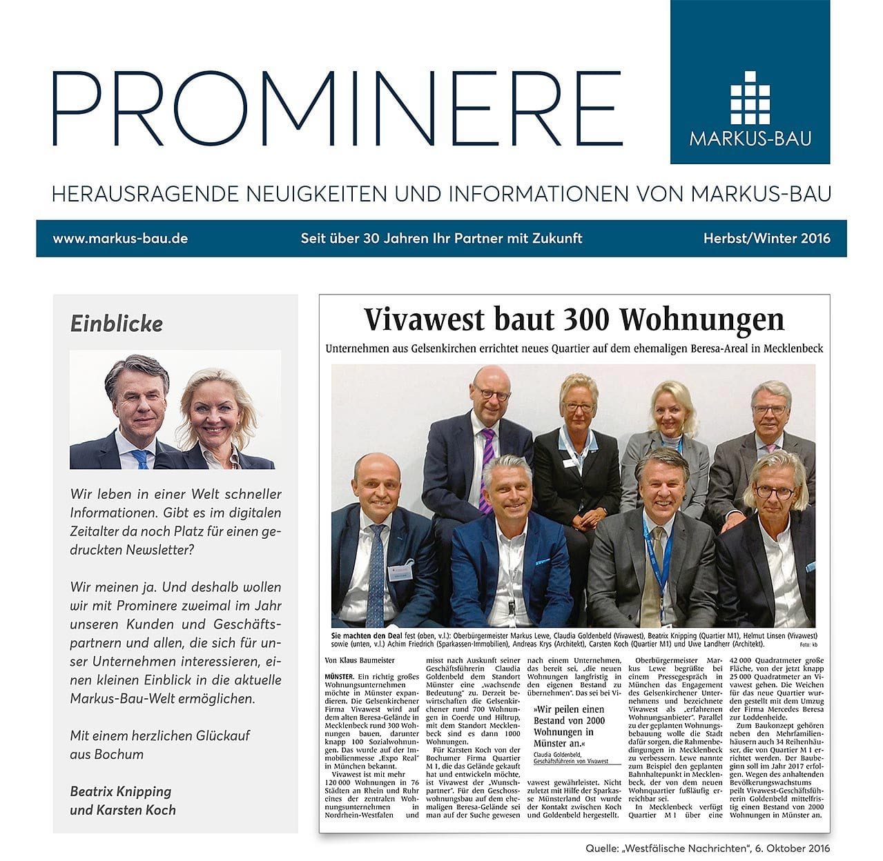 PROMINERE – Ausgabe Herbst/Winter 2016